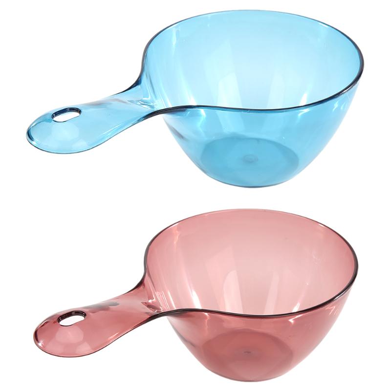 Transparent Water Ladle Plastic Anti-skid Bailer Long Handle Household Water Durable Bailer Kitchen Gadget Supplies