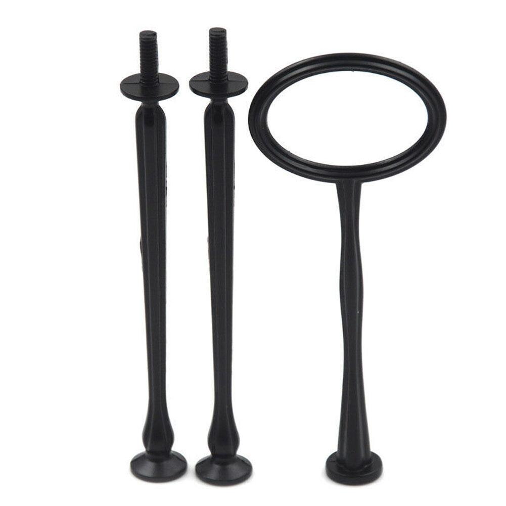 Sales 2/3 Tiers Cake Rod Plate Stand Handle Fitting Hardware Without the Plate Bake Wedding No Cake Tray Kitchen Utensils: 3 Tier Black