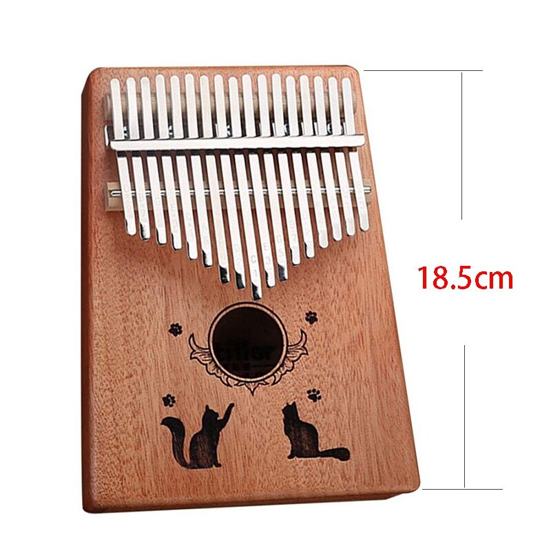 17-clave Thumb Piano niños Kalimba Africana bolsillo instrumento Musical de madera de Piano de pulgar Kalimba