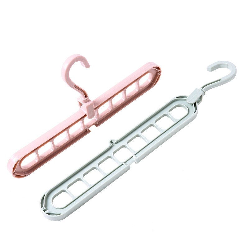 Cintre pour gain de place 3D 1 pièce | Porte-vêtements magique rose/vert avec crochet, placard organisateur armoire moderne pour la maison, support de rangement pour vêtements