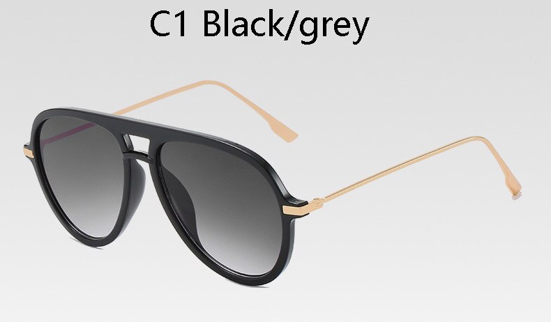 ¡Novedad de ! Gafas de sol clásicas retro para piloto, gafas de conducción para hombre con gradiente de gran tamaño a la para aviación, gafas UV para mujer ins populares: 1929 C1