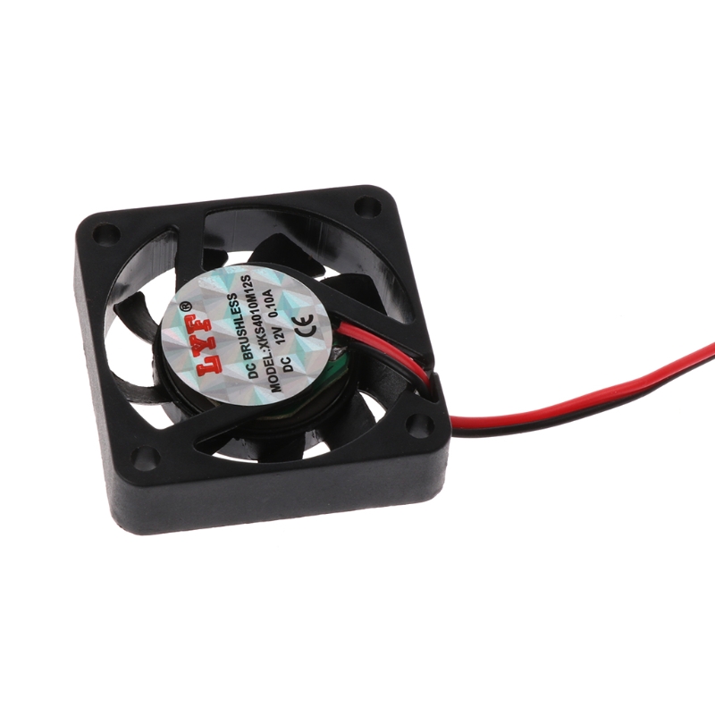 Lüfter 40 40 10 mm für 12 2-poliger Kühler, bürstenloser Mini-Lüfter 4010