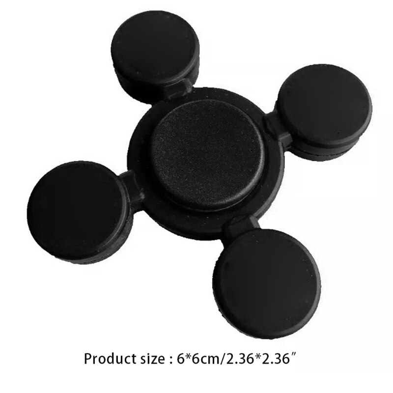 B2EB Fidget Gyroscope Decompression Toy Anti-Stress Novelty Gag Sensory Toy w/ Mute Top for ADD Autism Therapy Anxiety Relief