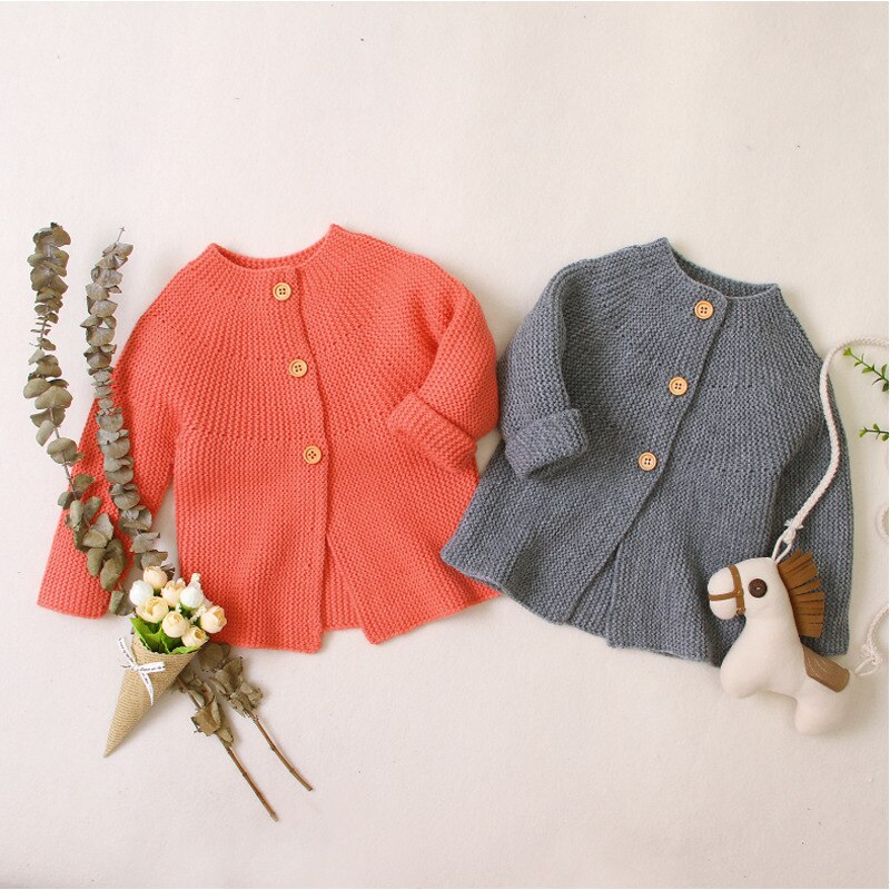 Baby Baby Meisje Vest Trui Fall Winter Gebreide Single-Breasted Jasje Jas Outfits
