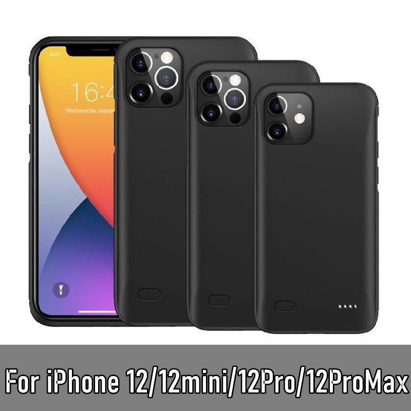 10000Mah Power Bank Voor Iphone 12 Pro Max Case Batterij Oplader Voor Iphone 12 Mini 12 Batterie externe Opladen Cover