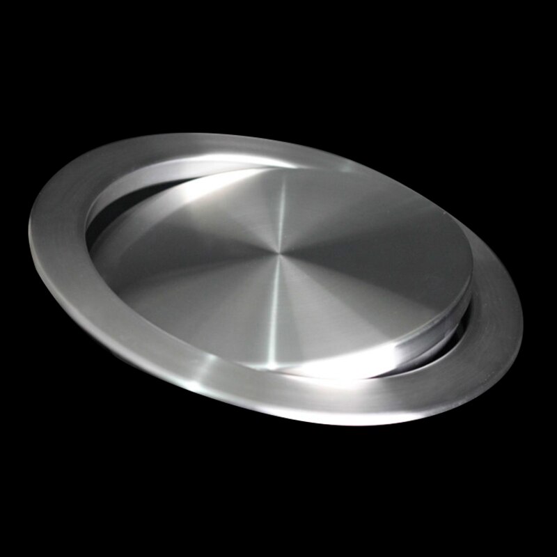 Kitchen Flap Lid Stainless Steel Flush Recessed Built-In Balance Flap Cover Trash Bin Garbage Can Trash Lid Kitchen Counter