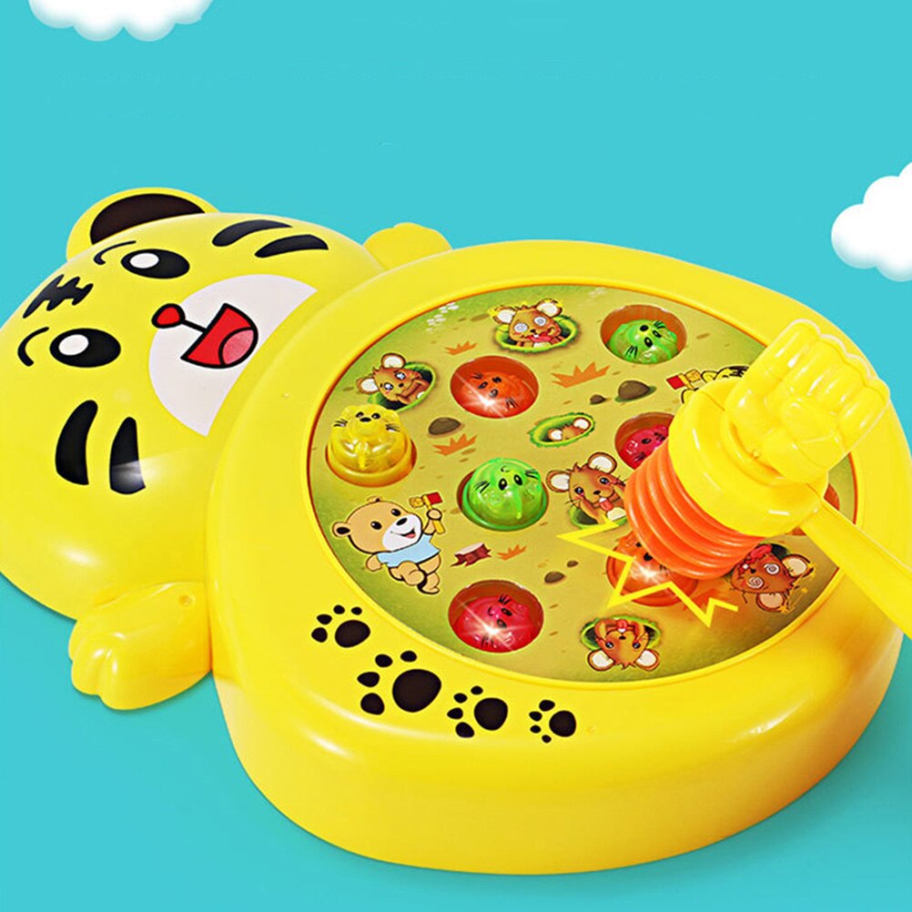 1 Set Electric Whack Children Mole Game Plaything Cartoon Hammering
