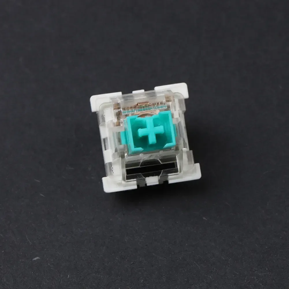 Outemu Stille/Clicky Schakelaars Mechanische Toetsenbordschakelaar 3pin Smeermiddel Rgb Gaming Mx Schakelaars Lineaire Tactiele Multicolor Transparant: Pewter