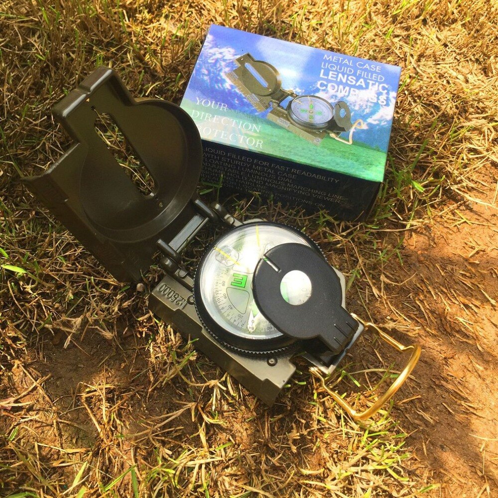 Practical Outdoor Multi-function Portable Compass Outdoor Compass American Single Compass Direction Meter