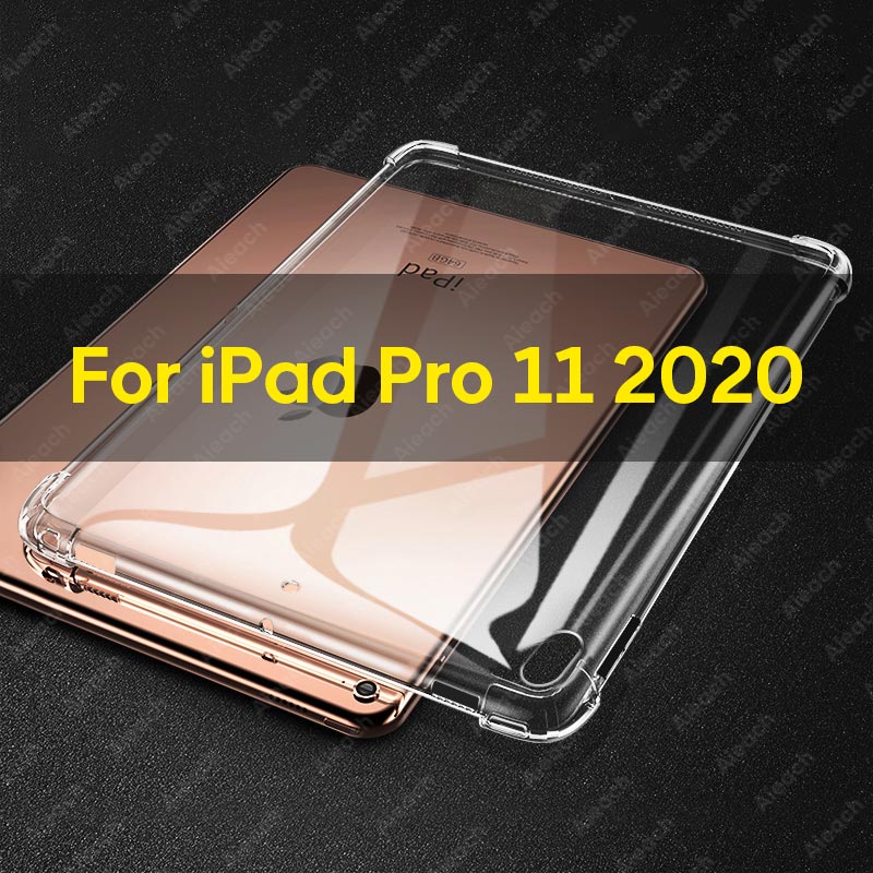 Silicone Shockproof Case For iPad Pro 11 12.9 10.5 9.7 5th 6th 10.2 7th generation Case For iPad 2 3 4 Air 3 2 1 Mini 4 5: For iPad Pro 11 2020