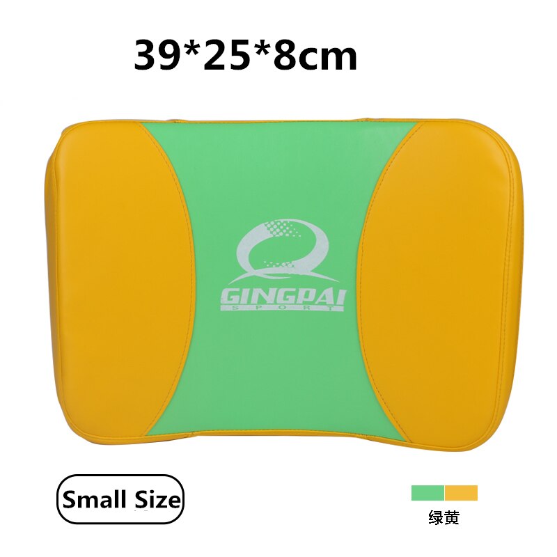 45*29*10cm big kicking pad curved Iran Boxing pads PU leather adult kids Muay thai Taekwondo karate MMA target Karate protectors: Size S Yellow Green