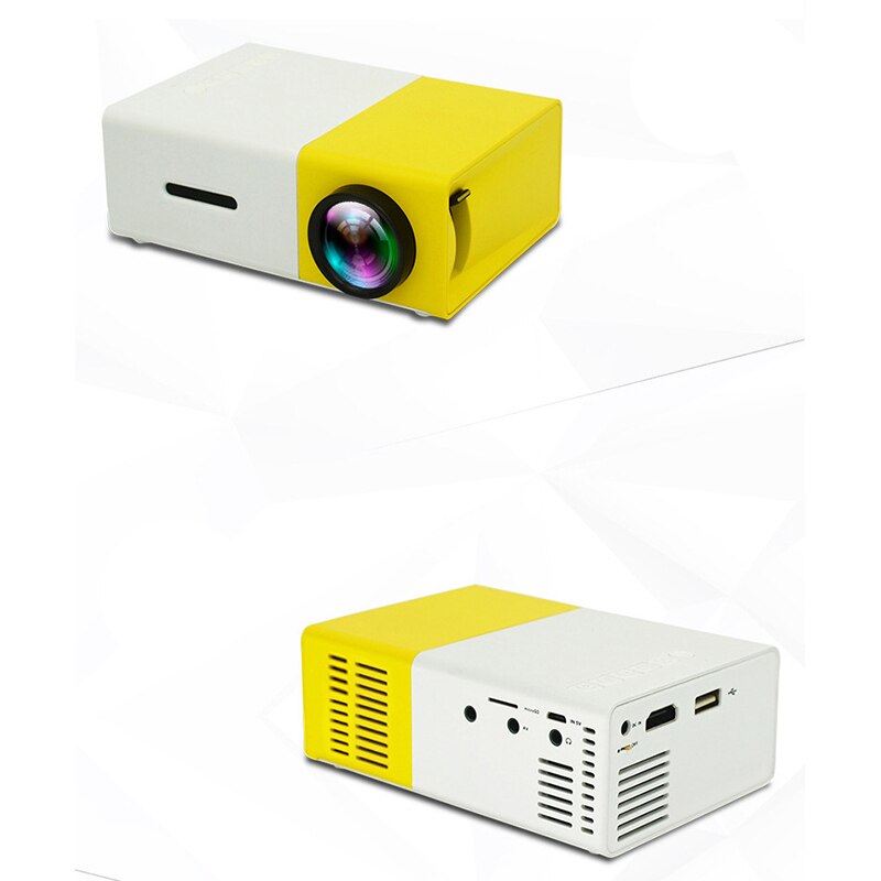 LCD Mini Projector YG300 HD1080P HDMI-Compatible Media Player Pico Projector Video Conference Camera Home Theater