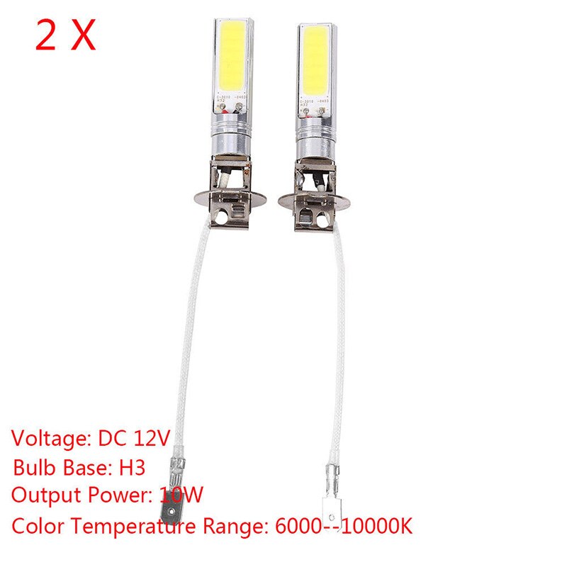 2 Stck H3 Kolben LED Helle Xenon Weiß 6000 K Auto Auto Nebel Licht Lampe Birne 12 V Viele