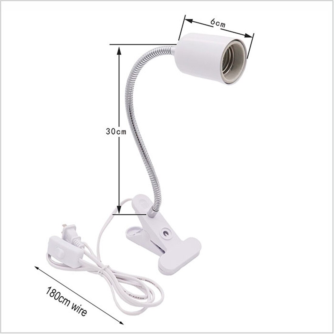50W Halogen Birne Enthalten Reptil Wärme Lampe Einstellbare Schwanenhals Aquarium Tank Heizung Lampen für Schildkröte Eidechse Schlange Terrarium