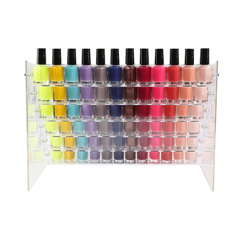 Acryl Nagellak Display Organizer 2-3-4-5-6-7 Layer Manicure Cosmetica Sieraden display Standhouder Helder Acryl Make-Up Doos