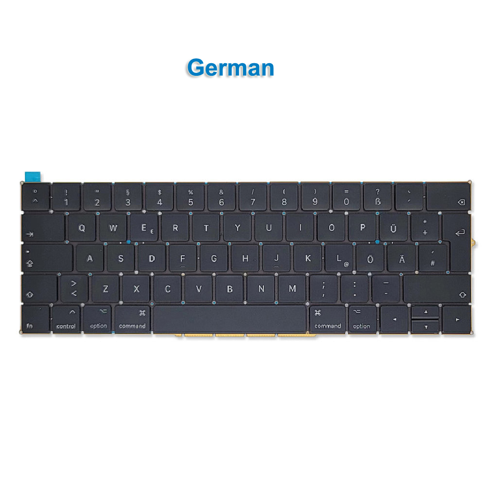 Laptop Keyboard For Macbook Pro 15" A1990 13" A1989 Keyboard US UK Slovak French EMC 3214 Year: Blue