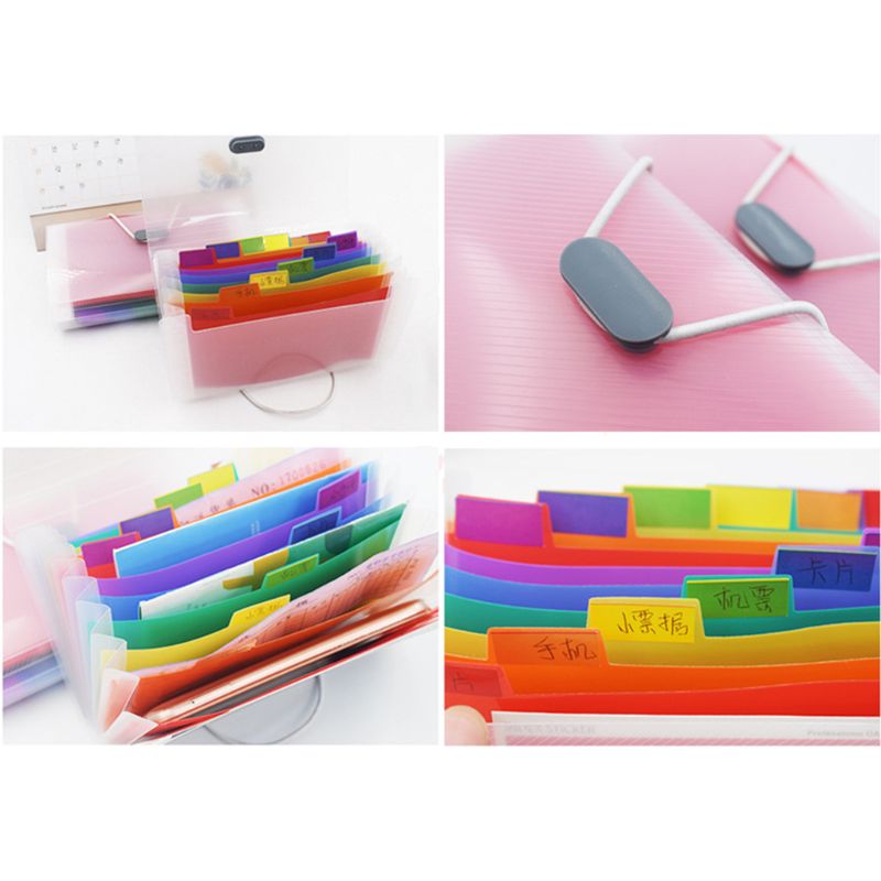 A6 Datei dokumentieren Tasche Mini Kassenbon Datei 13 Gitter Beutel Mappe Sekretariat Lieferungen dokumentieren Organizer