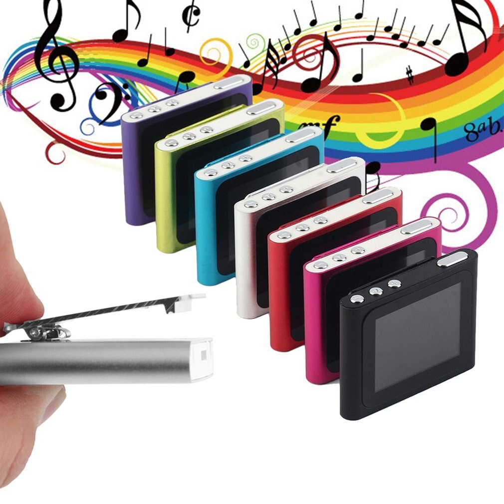 Portable Size 1.8 Inch LCD Screen Display 6th Generation Music Media Video Movie FM Radio MP4 Player Easy Carry