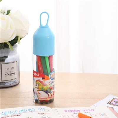 Deli – stylo marqueur en feutre lavable EC105, 12/18/24 /36 couleurs, marqueurs en Fiber, Fineliners, croquis, dessin, peinture artistique, fournitures scolaires: EC10536-36COLOR