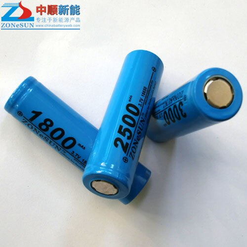 In 3000mAh 3.7V 18650 LED lithium battery flashlight mobile power charging treasure Rechargeable Li-ion Cell