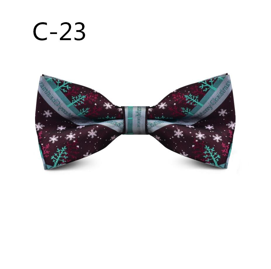 Rbocott julesløyfe barn nyhet sløyfe for gutter snøfnuggtre sløyfe for barn sløyfe størrelse 10cm*5cm: 23