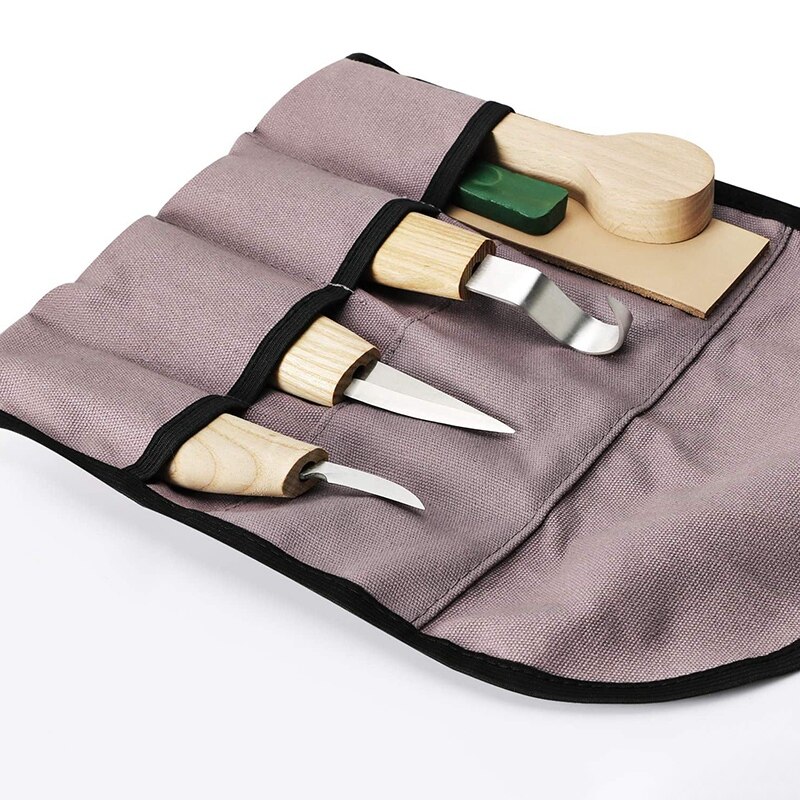 ! 10 Pcs Fraxinus Mandshurica Wood Carving Tools Set,Stainless Steel Wood Carving Tools Kit for Beginners-Carving