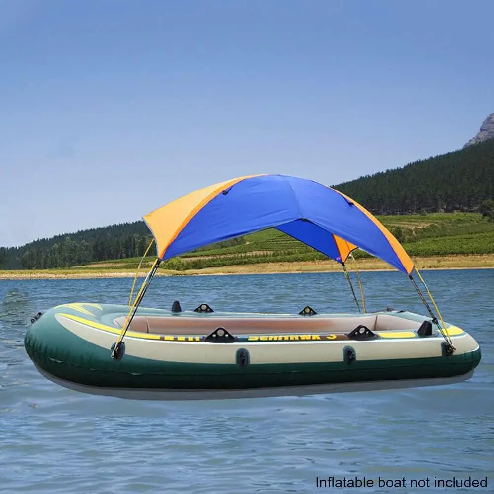 Universelles Bootsüberdachung mit UV-Schutz, tragbares Angeln, Zelt, Sonne, Regenschutz für Gummi, Beiboot, Wassersport