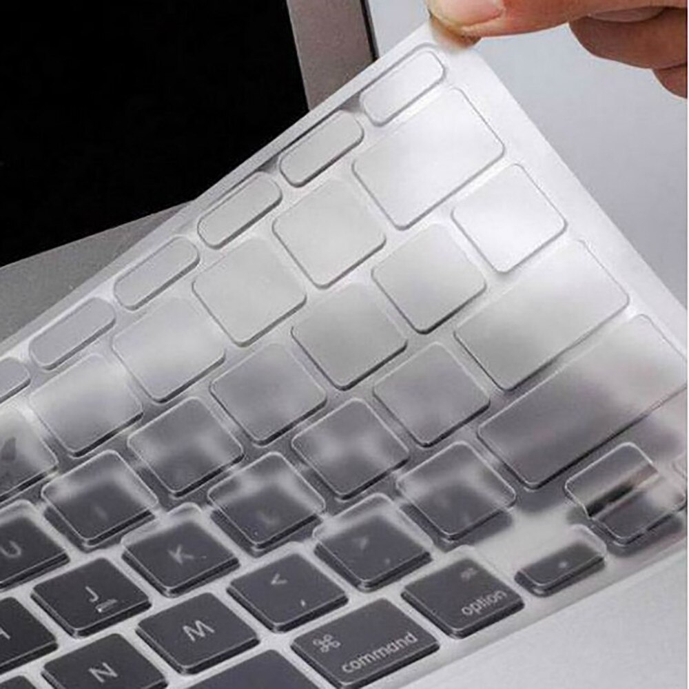 Waterdicht Stofdicht Siliconen Dunne Clear Toetsenbord Cover Skin Voor Macbook Voor Oude Macbook Pro 13 15 17 # Yl