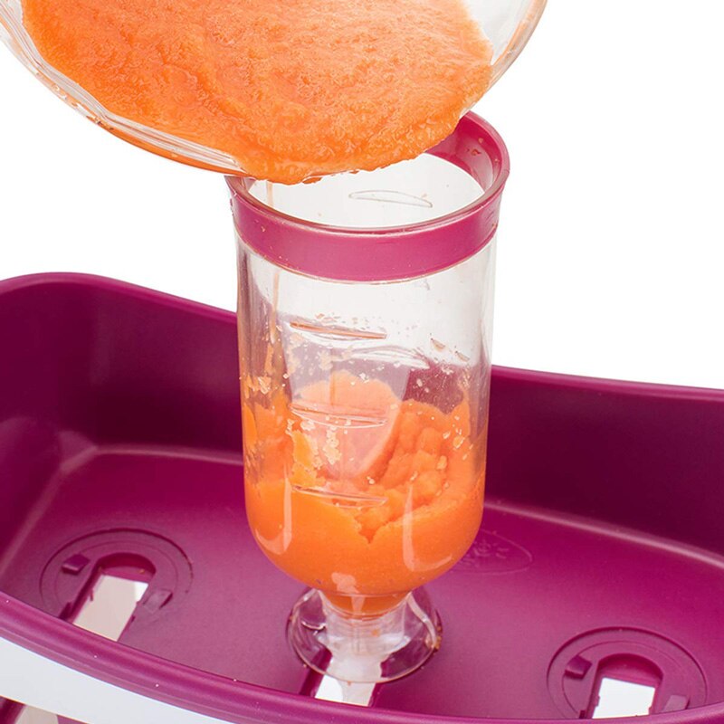 OEM Squeeze Fruit Juice Station and Pouches Feeding Kit Baby Food Storage Containers FAD Free Newborn Food Maker Set
