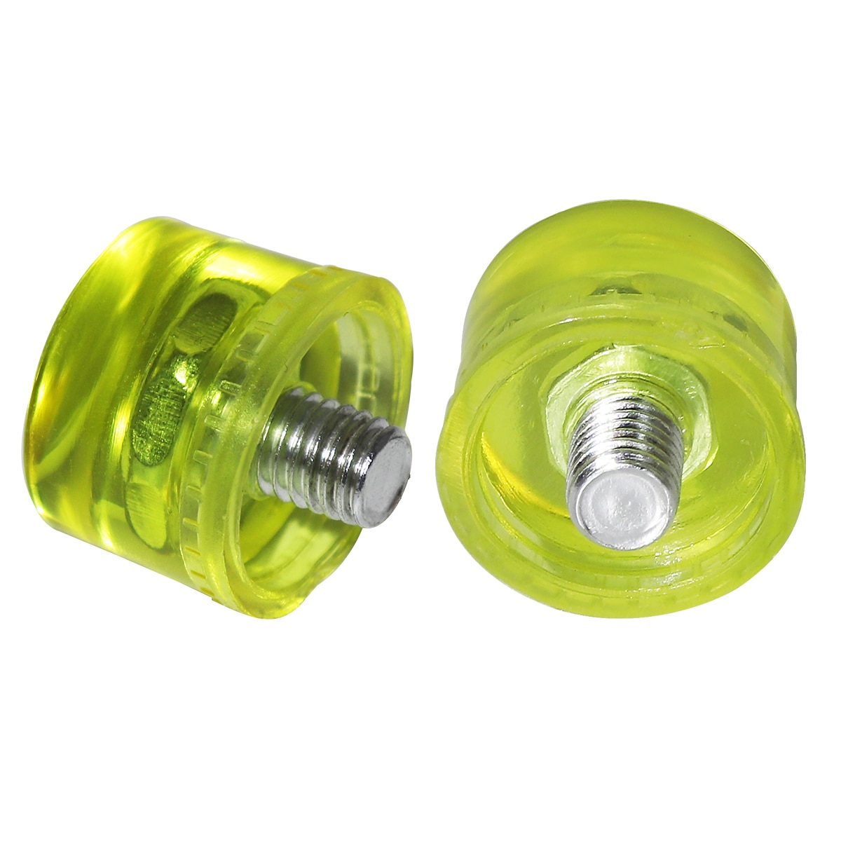 2Stck 25mm Gummi Hammer Kopf Austauschbare Hammer Kopf Doppel Konfrontiert Arbeit Verglasung Fenster Perlen Hammer Nylon Kopf Hammer werkzeug