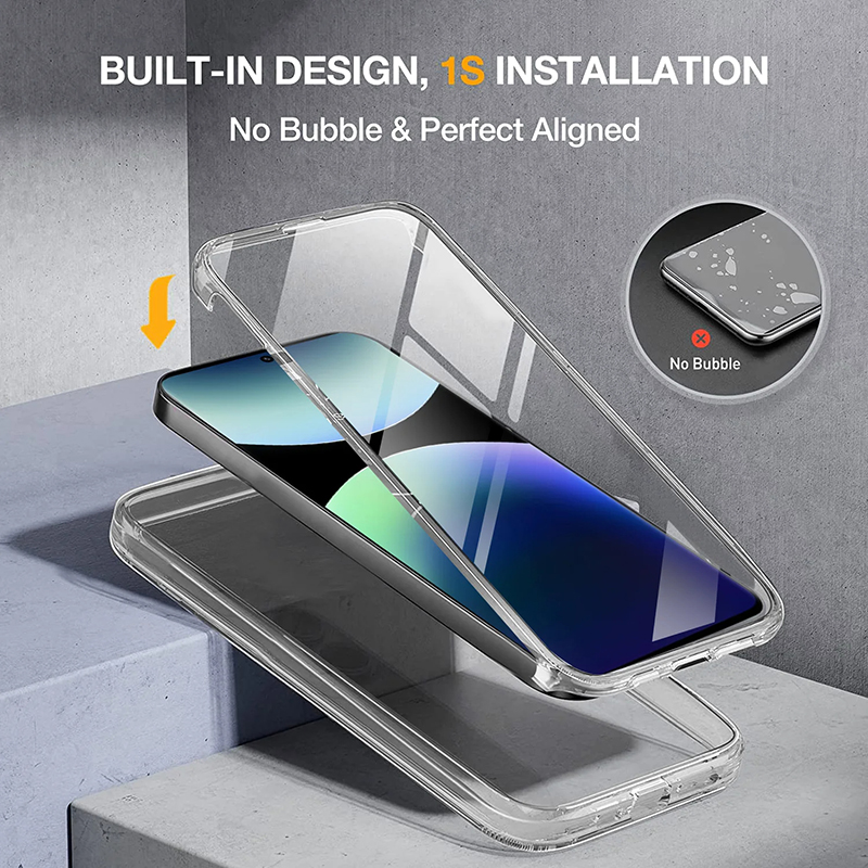 360 ° Funda de cuerpo completo para Xiaomi Redmi Note 14 Pro 13 12 11 5G 9 9S 10 8 8T protección de pantalla dura híbrida Fundas de carcasa suave
