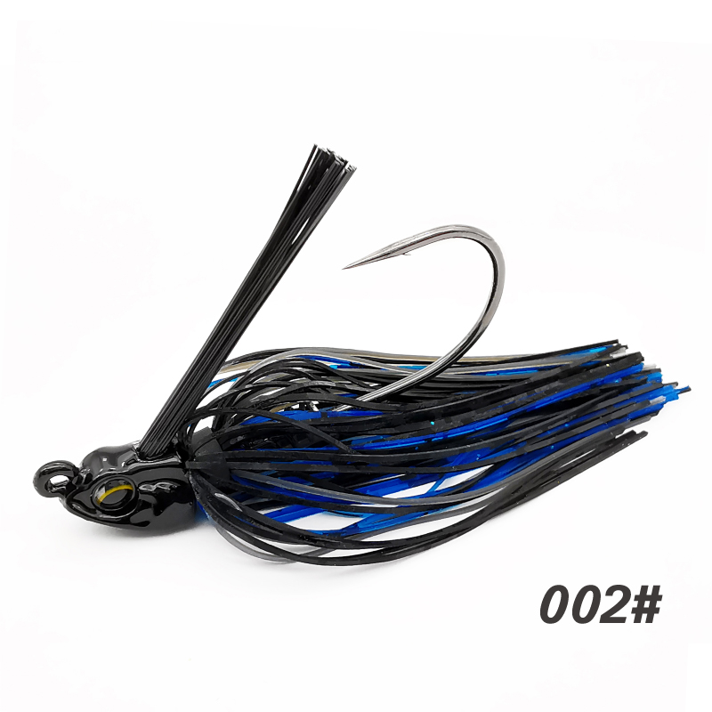 Lureholic 7~14g Weedless Swim Jig High Wire Bait Performance Jig Head Lure Fishing Bait for Bass Fishing With Mustad Hook: 40mm / Yellow