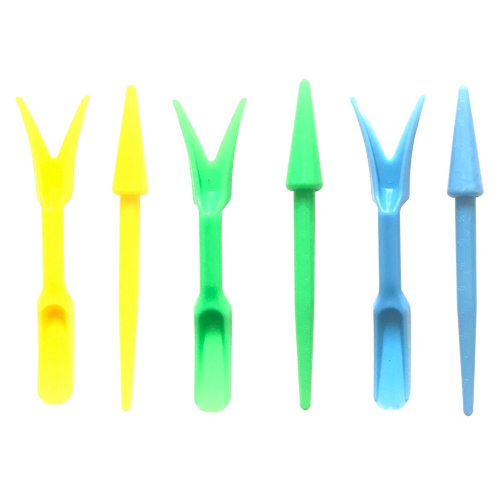2pcs Transplanting Seedling Planting Tool Succulent Bonsai Fertilizer Digging Drilling Seedling Cultivation DIY Device Set