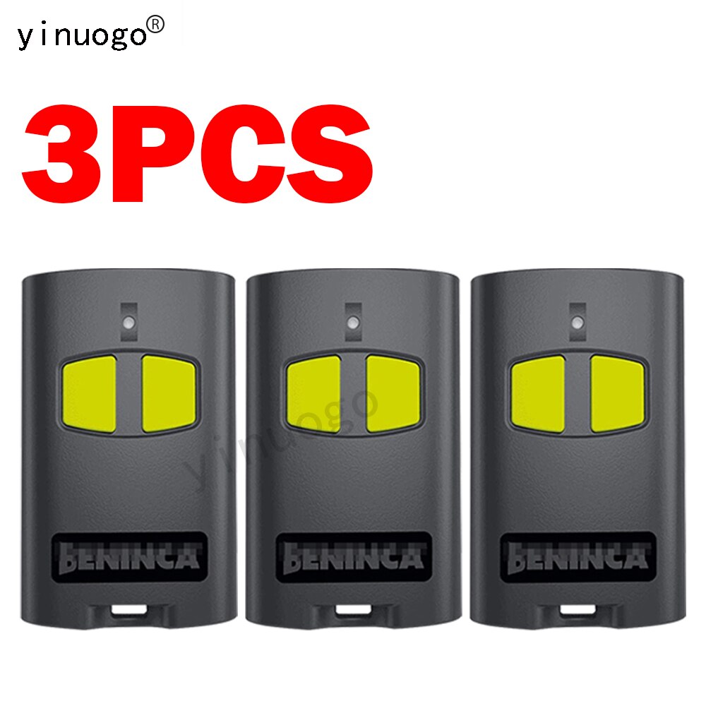 3-Pack BENINCA TO GO 2VA TO GO 4VA TO GO 2WV TO GO 4WV Remote Control 433MHz Garage Door Control Wireless Transmitter TO.GO TOGO