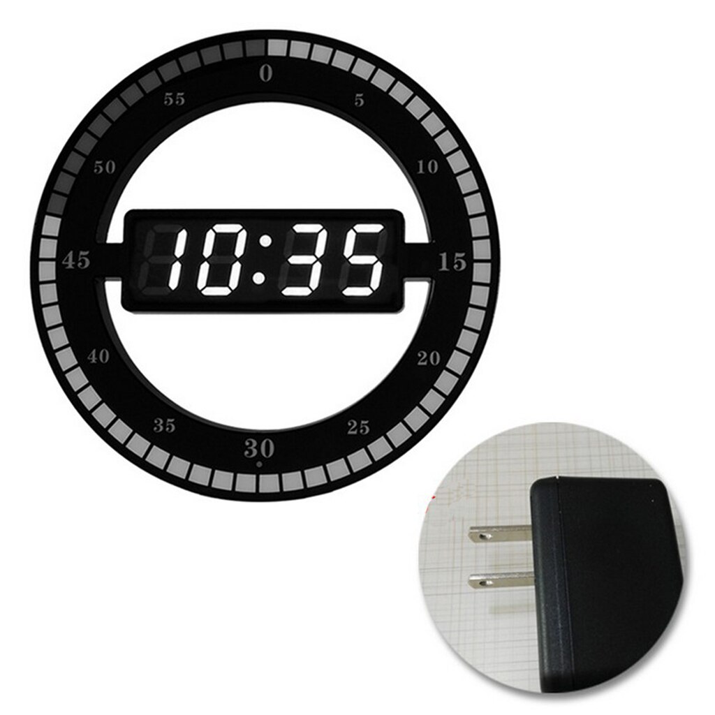 Reloj de pared colgante Digital eléctrico reloj con pantalla LED Ajustar brillo reloj de sobremesa