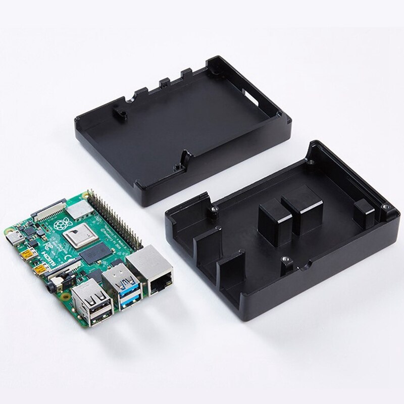 Voor Raspberry Pi 4 Model B Zwart Donkergrijs Aluminium Case Passieve Koeling Shell Metalen Behuizing Warmteafvoer Voor pi 4