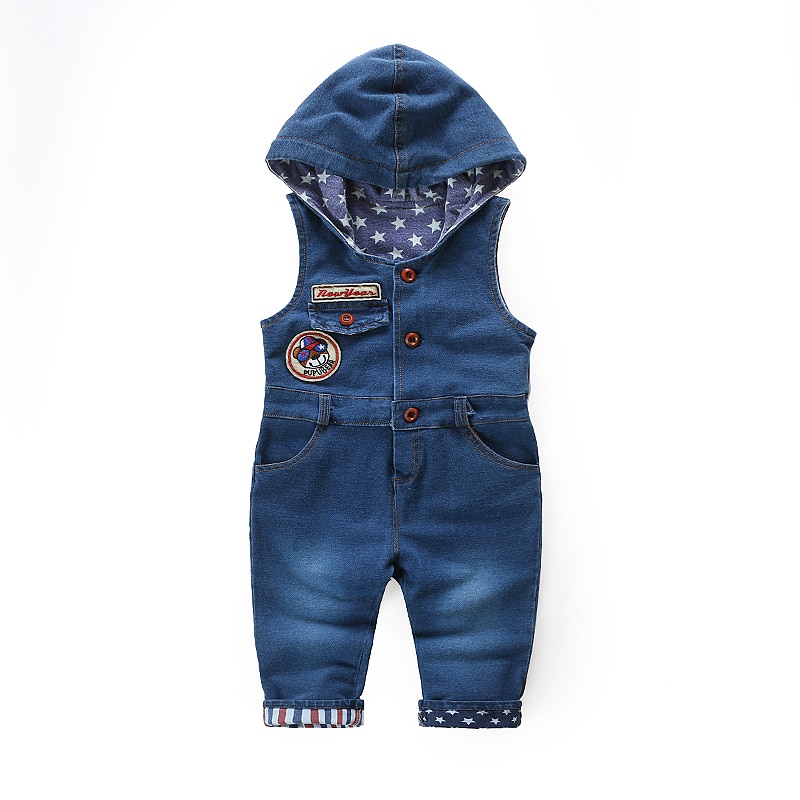 Demin Sofe-barboteuses | ! Pantalon en Denim coton Sanicebeen-pantalon droit | Pantalon à bretelles décontracté, pour enfants, , printemps-automne