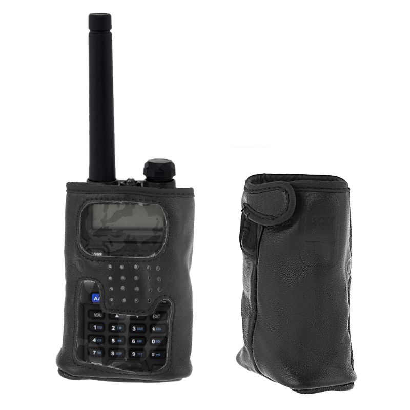 Caso de couro walkie talkie capa protetora para yaesu VX-6R/7r rádio portátil