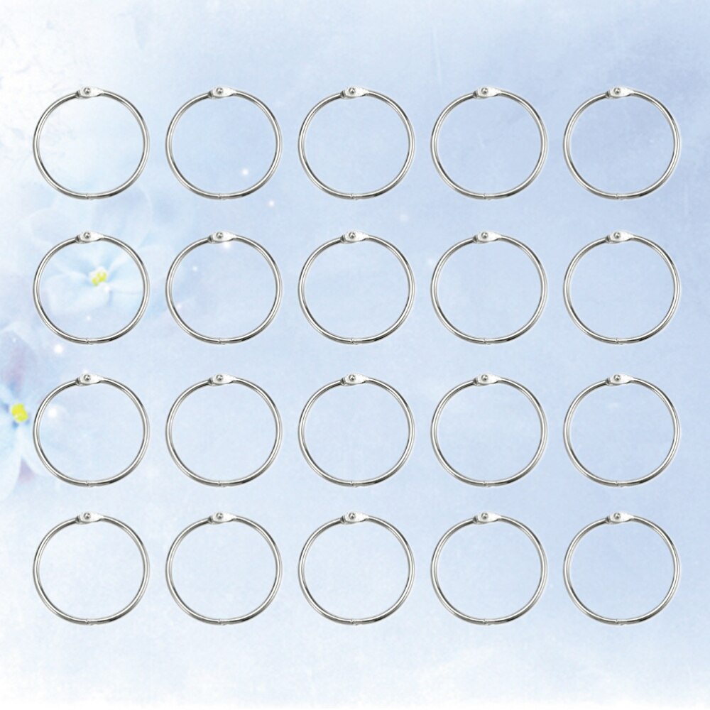 80Pcs Round Wire Snap Rings for Shafts Shaft Wire Ring Snap Ring Retainer Metal Clips(Silver)
