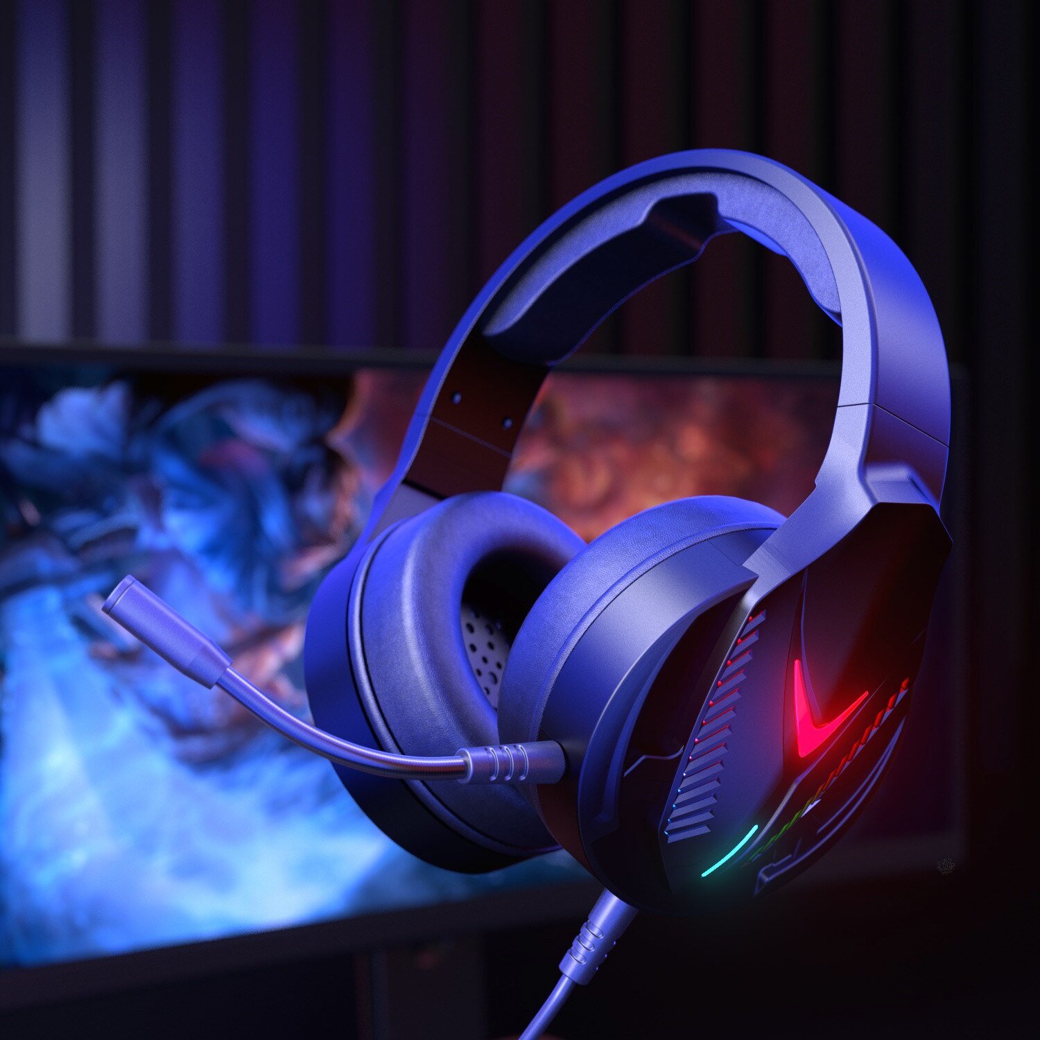 H600 Gaming Headset 3.5mm Over-Ear Stereo Gaming Headphone Microphone Gaming Headphones With Noise Cancelling Microphone