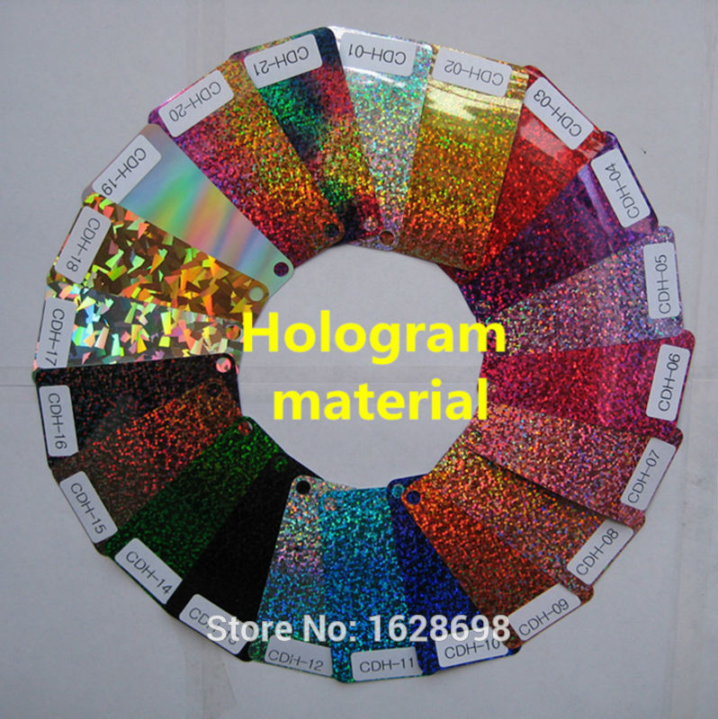 Speacial farve cdh -19 spektrum hologram farverigt kæledyr reflekterende vinyl varmeoverførsel brugerdefineret udskrivning reflekterende varmeoverførselsfilm