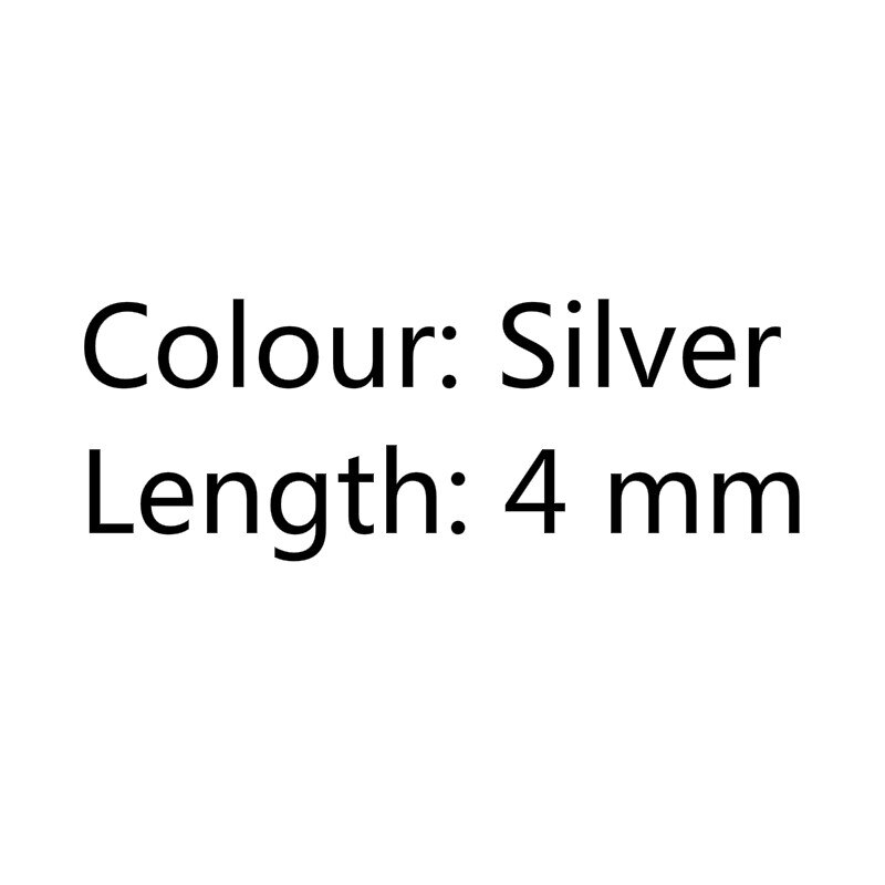 10 unids/set tornillo plano remache cabeza Hardware acero al carbono para equipaje cuero artesanía o cuaderno tornillo remache hebilla: silver-4mm