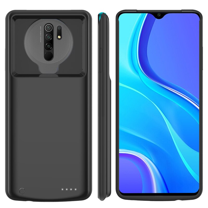 6800Mah Power Bank Acculader Case Voor Xiaomi Redmi 9 Case Externe Backup Opladen Cover Voor Redmi 9 Batterij case