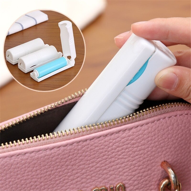 Portable Stick Wool Implement Clothes Clean Roller Brush Unhairing The Brush Sticky Dust Lint Rollers Brushes Random Color