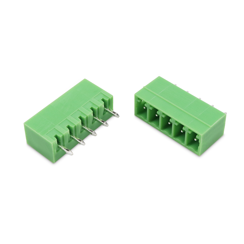 10PCS KF2EDG 3.5mm / 3.81MM Pluggable Pcb Terminal Block Curved Needle / Straight Pin 2/3/4/5/6/7/8p Green Connector