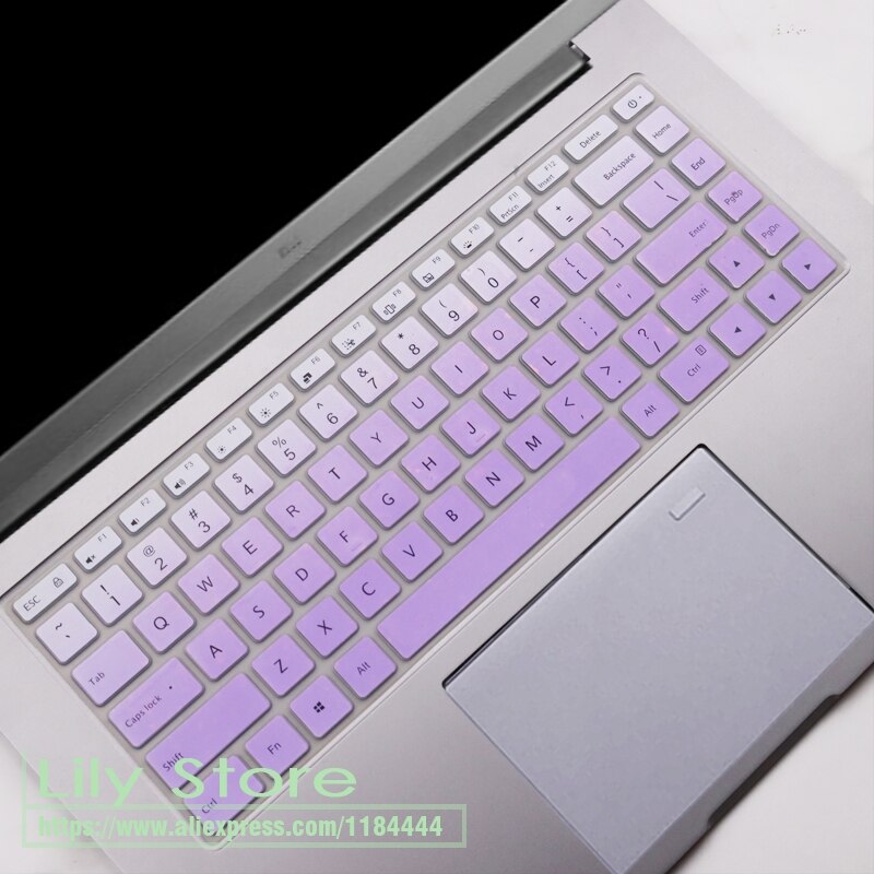 Dla Xiaomi RedmiBook 16 Laptop AMD Ryzen 4700U/4500U Redmi Book 16.1 Cal 2020 Laptop silikonowa klawiatura pokrywa Protector: fadepurple