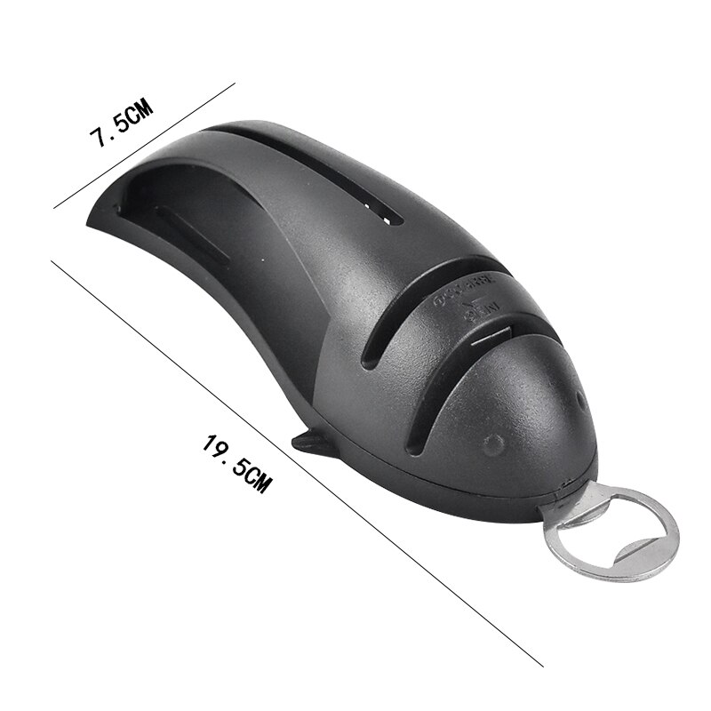 Afilador de cuchillos de corte de diamante multifuncional, piedra de afilar de acero, cuchillos de cocina afilar, amoladora de piedra, herramienta de piedra: Mini-black