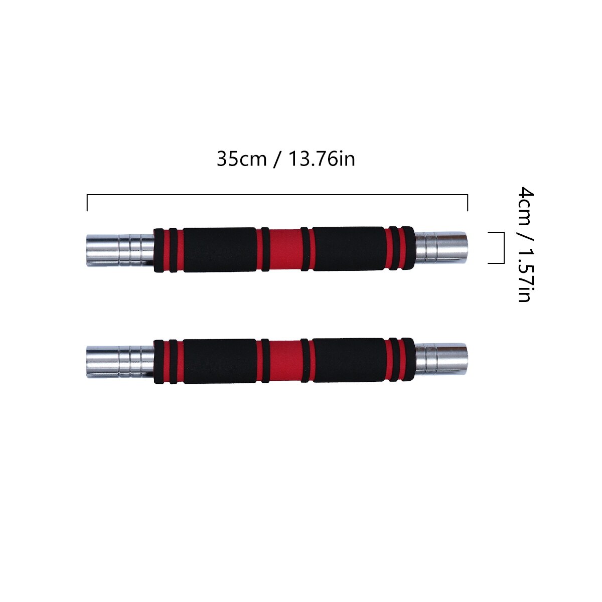 2pcs Dumbbell Connecting Rod Durable Dumbbell Connector with Spanner and Bolt