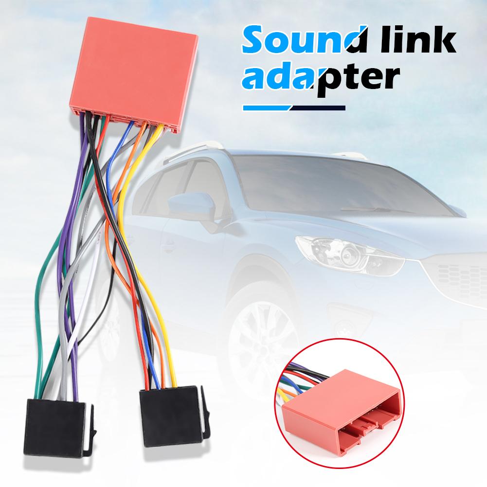 Conector de arnés de cableado para coche Mazda, accesorio de Radio estéreo de 13 Pines, estándar ISO, resistente a altas temperaturas y durabilidad