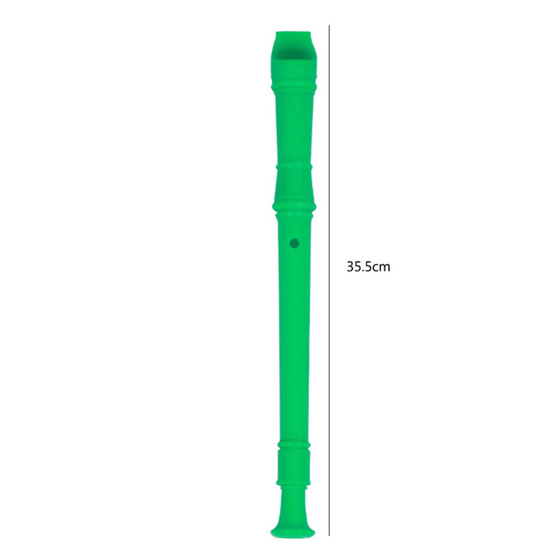 8 Holes ABS Resin Recorder With Cleaning Sticks Basic Musical Instrument School Student Beginner Musical Instrument: Green
